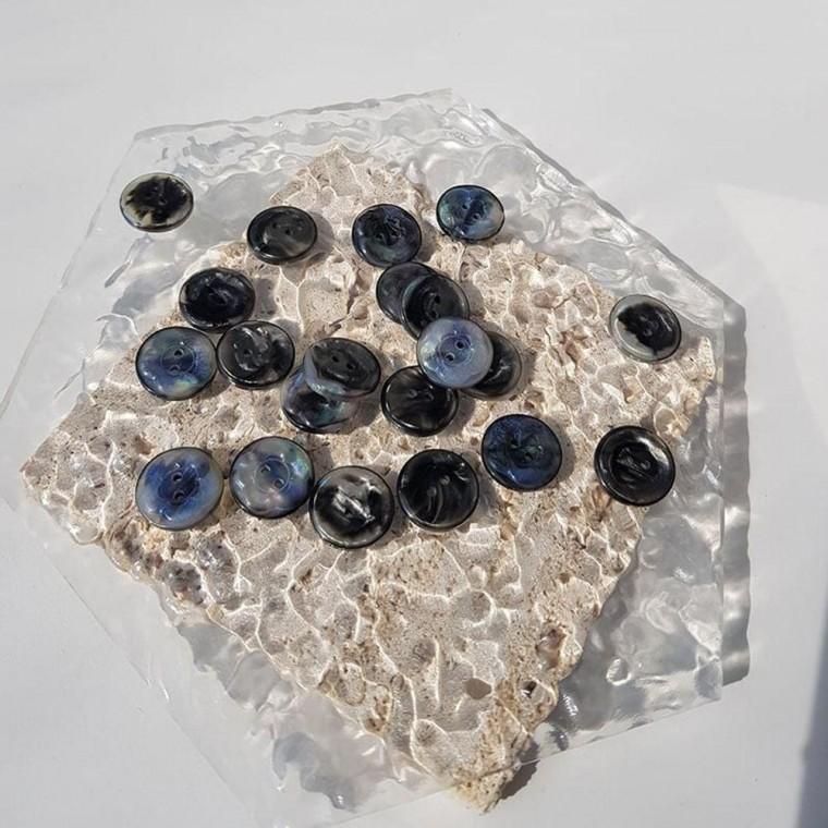 EA 컬러 단추 교체 세트 11.5mm 15mm 블라우스와 셔츠 수선용 부자재