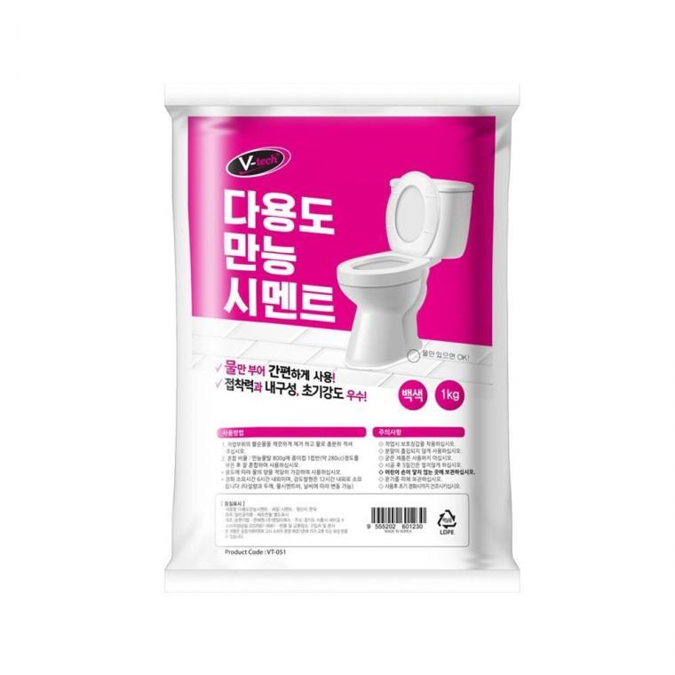 백색시멘트 10분경화 변기수리 변기보수 빨리굳는 1kg 수리 1kg