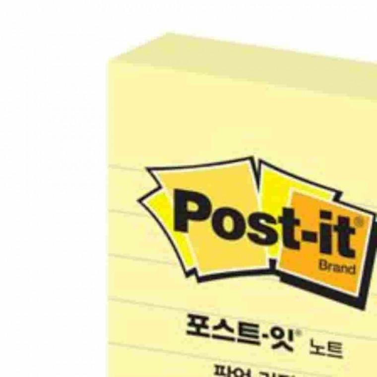 포스트잇 팝업리필 라인 노랑 76x51mm 사각메모지 라인메모지 줄메모지 유선패드