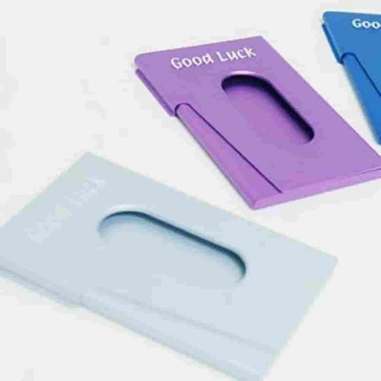 휴대용 명함케이스 은색 고급명함케이스 명함꽂이 명함통 고급명함지갑