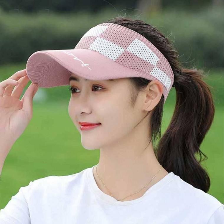 모자 에센셜 차단 썬캡 여자 자외선 골프 스포츠캡 필드 선바이저 라운딩 웨어 니트