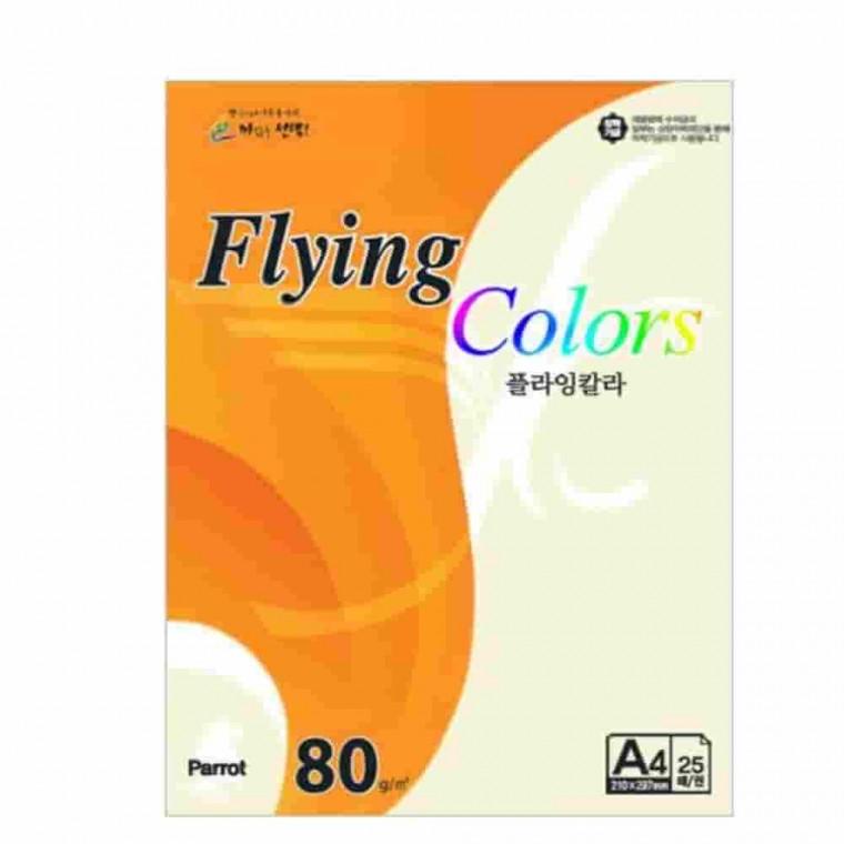 플라잉칼라 상아색 A4 80g 25매 컬러복사지 보고서표지 A4지 컬러종이