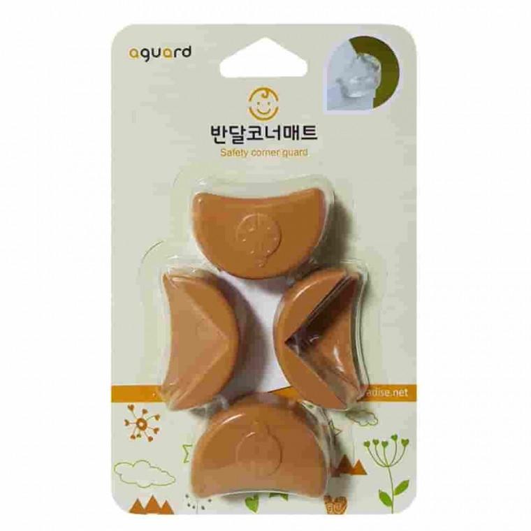 반달 안전모서리매트 4입 책상모서리보호대 쿠션모서리보호대 모서리보호가드 모서리가드 모서리방지