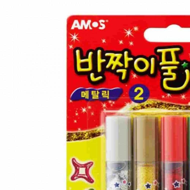 반짝이풀 메탈릭 5개입 편지꾸미기 글리터펜 장식용풀 글리터글루