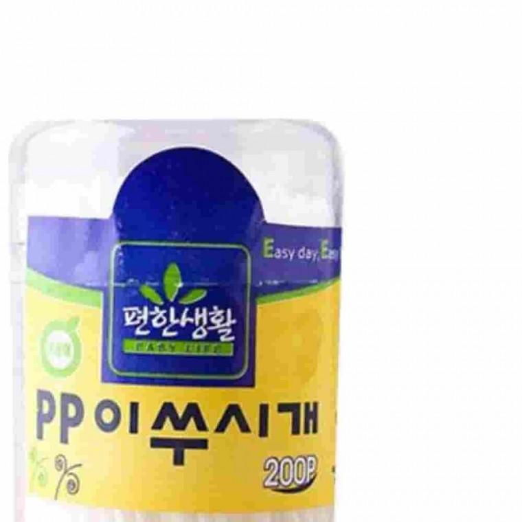 이쑤시개PP 원형 200P 업소용이쑤시개 식당용이쑤시개 플라스틱요지 PP이쑤시개
