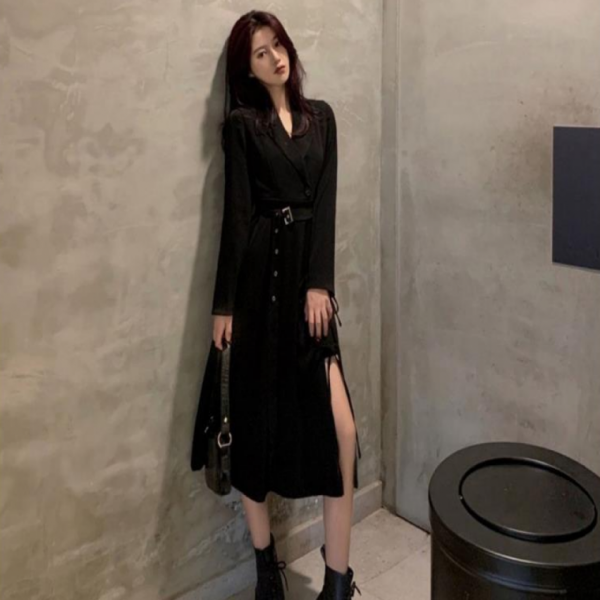 쉬폰 원피스코디 봄 캐쥬얼 긴소매 가을 여성 선물 사무실 정장 하객룩