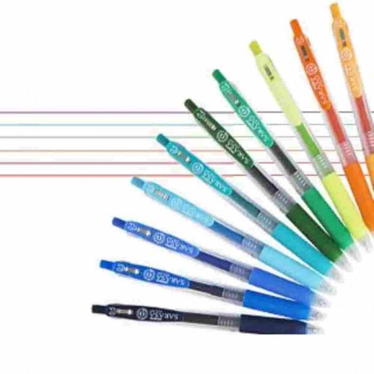 사라사클립펜 0.5mm 흑 일본볼펜 노크식볼펜 필기용펜 검정펜