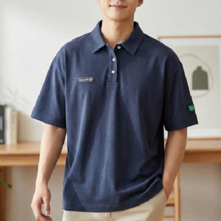 남자 카라 반팔티 쿨링 반팔 티셔츠 작업복 투패치 냉감 쿨링 속건 여름 아웃도어
