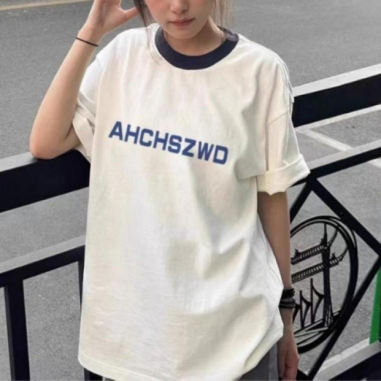 여성 여름 박시핏반팔 루즈핏 반팔티셔츠 오버핏반팔티 편한룩 순면 무지 홈웨어 기본티