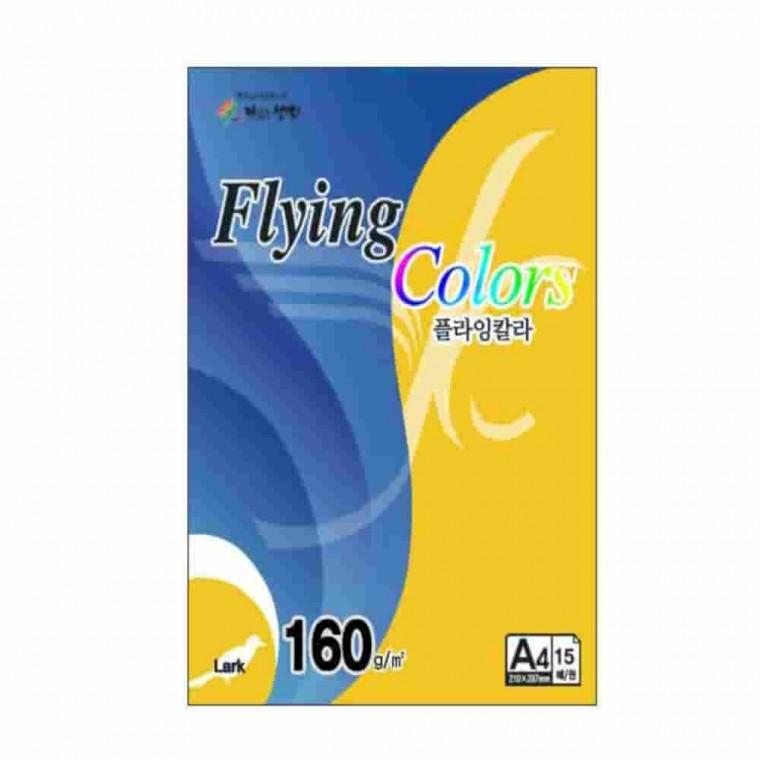 플라잉칼라 등황색 A4 160g 15매 리플렛종이 행사초대장 복사용지 초대장만들기