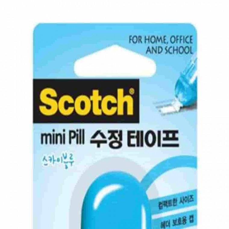 미니필 수정테이프 5mmx6m 블루 문서수정 서류수정 디자인문구 오타수정
