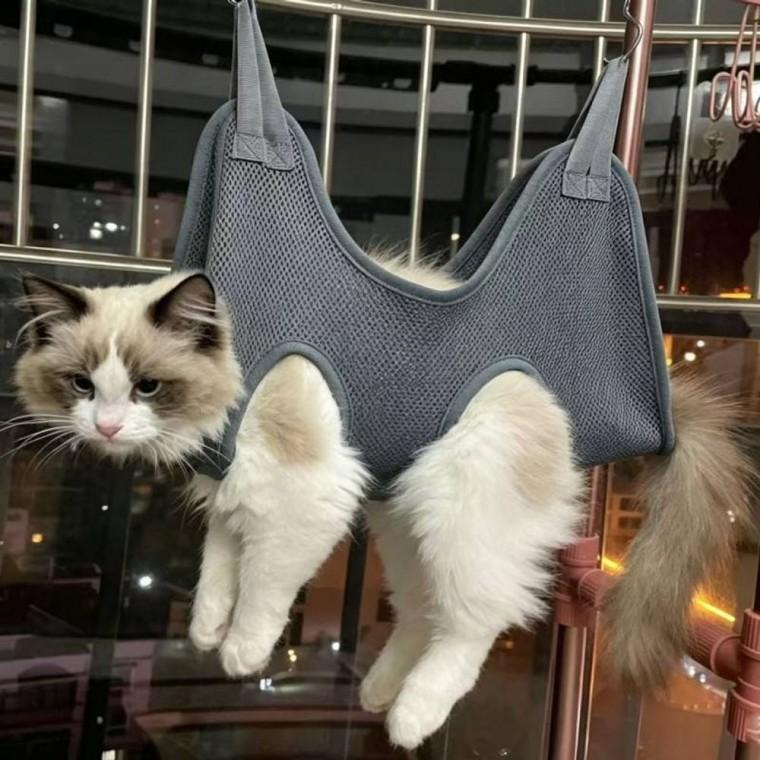 HIKT 반려동물 미용 강아지 발톱깎이 받침대 해먹 고양이 목욕