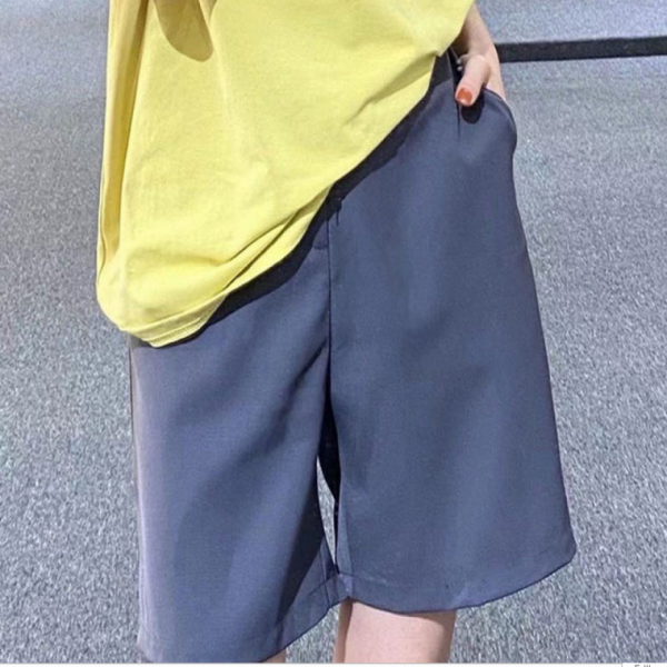 여성반바지 대학생 직장인 봄여름 정장 반바지 팬츠 아웃도어 캐주얼 면소재