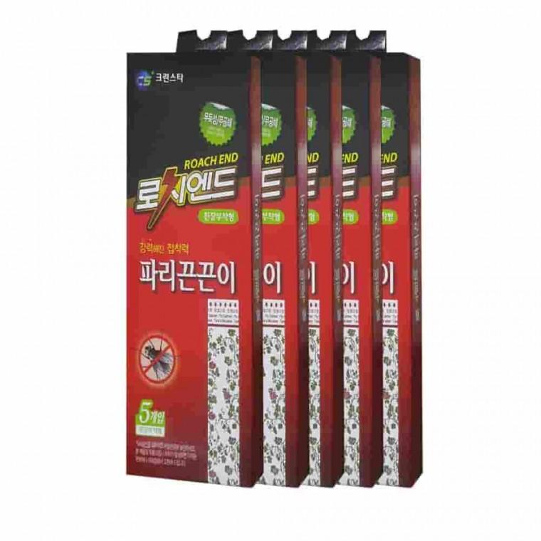 강력 파리끈끈이 5매팩 5개 날파리퇴치기 날파리트랩 파리트랩 벌레끈끈이 모기끈끈이