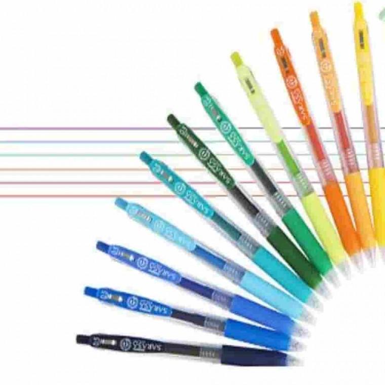 사라사클립펜 1.0mm 흑 부드러운볼펜 클립볼펜 수험생볼펜 필기볼펜