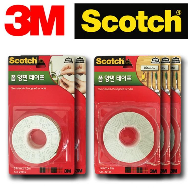 3M 양면 폼테이프 2종 선택 액자부착테이프 차량용양면테이프 강력양면테이프