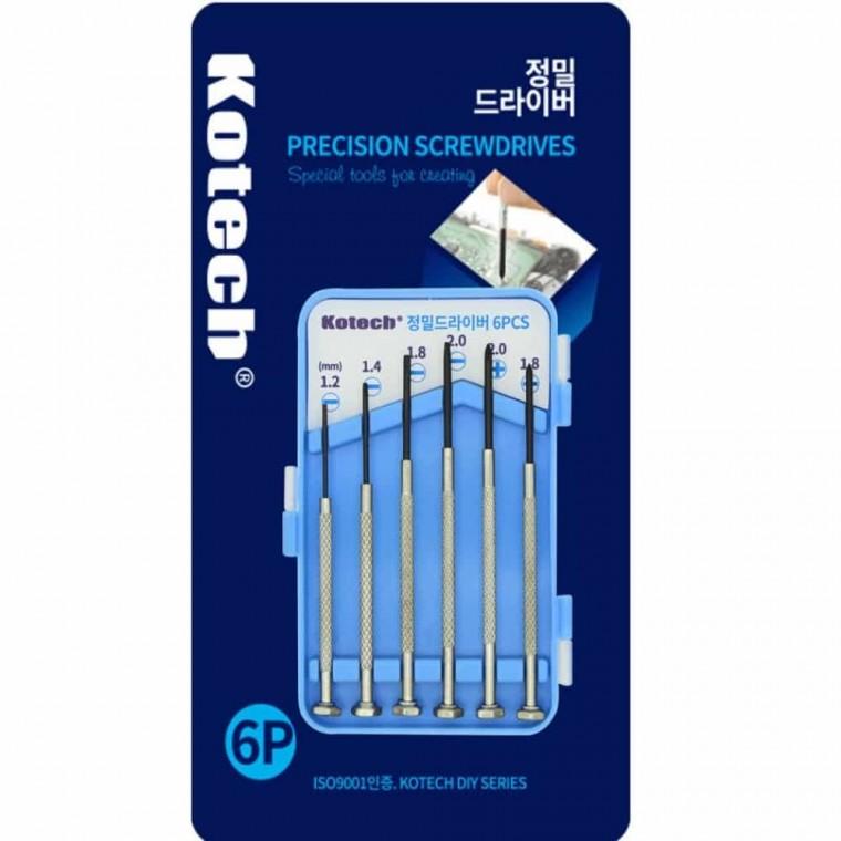코텍 정밀드라이버 6p 공구드라이버 정밀드라이버세트 수공구세트
