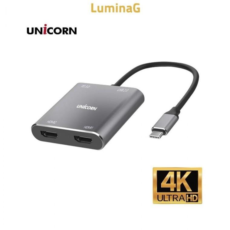 루미나D 유니콘 usb-type c to hdmi 듀얼 디스플레이 컨버터 4