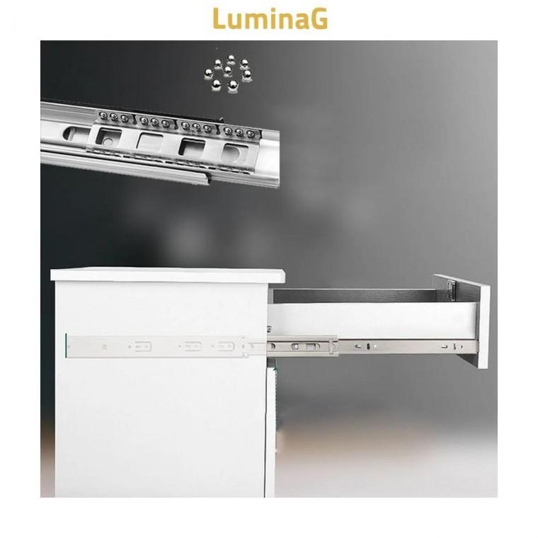 루미나D 레일 서랍 3단 가구 옷장 싱크대 부속품 350mm