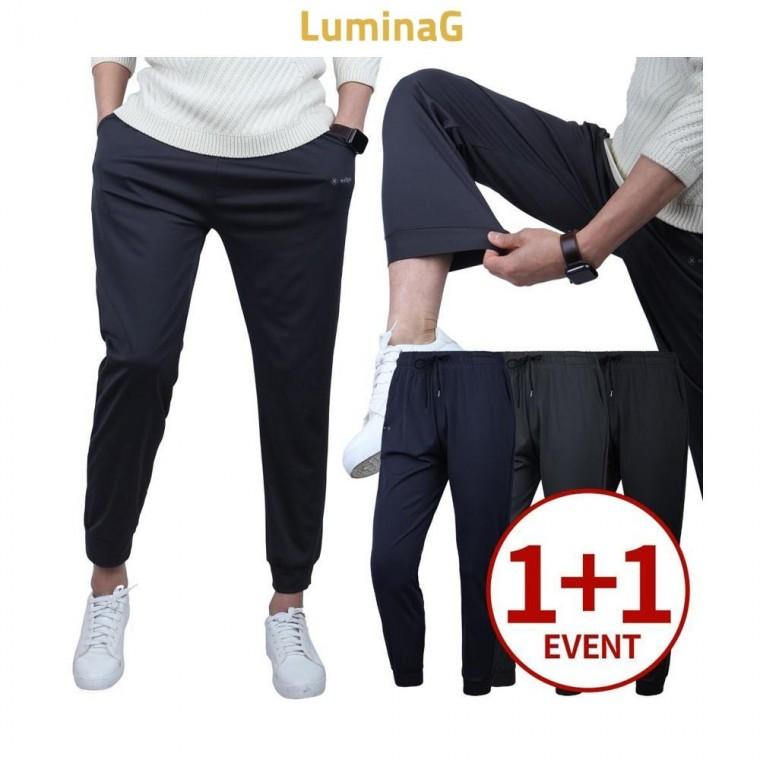 루미나D 스판 팬츠 1+1 데일리 조거