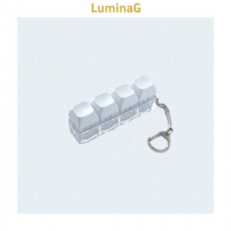 루미나D 미니 휴대용 led 키캡키링 4구 키홀더 가방소품