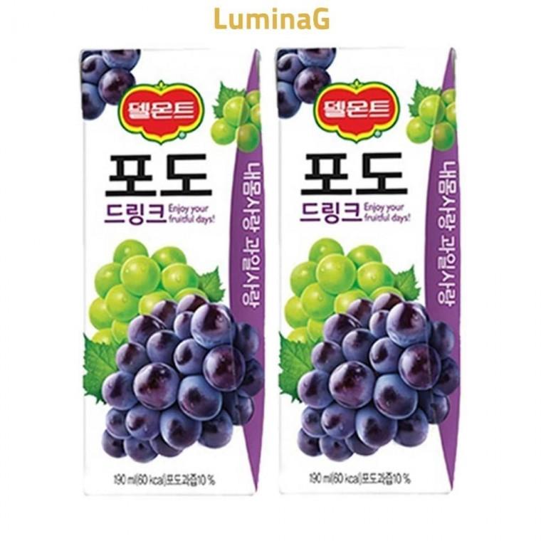 루미나D 롯데 델몬트 포도 드링크 190mlx32개