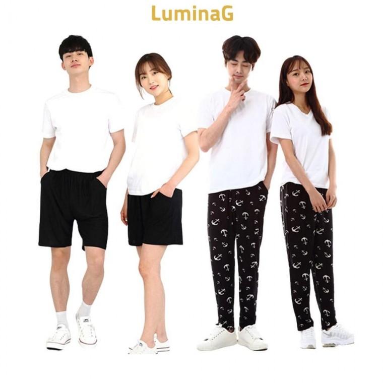 루미나D 여름 남성 여성 쿨바지 쿨반 7부 고무줄