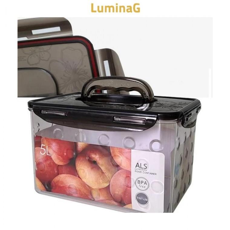 루미나D 냉장고김치통 5l 밀폐용기크 직사각