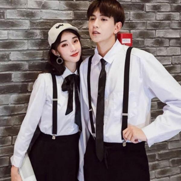 남성 여성 캐주얼 정장 클래식 스타일 패셔너블 멜빵 셔츠 무지 서스펜더 남자서 벨트