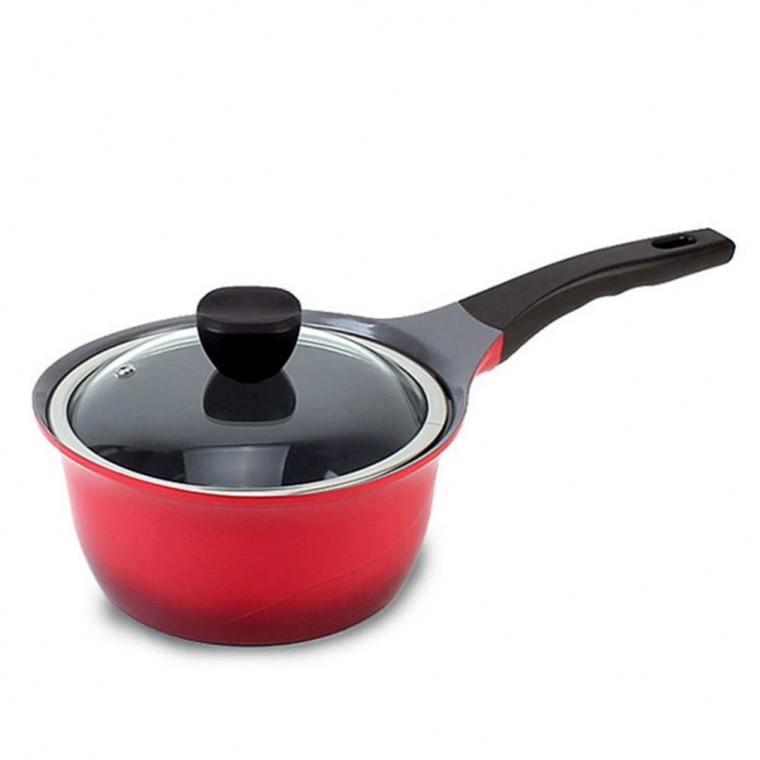 세라믹 라면 편수 냄비 18cm 키친 플라워 인덕션 찌게 캠핑 국냄비 IH 하이라이트