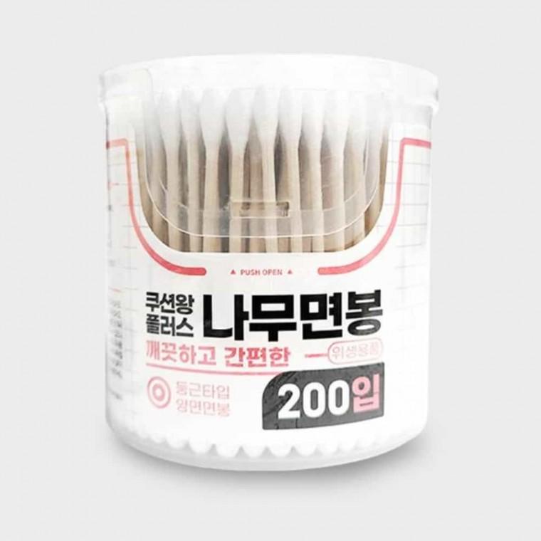 나무면봉 200입 귓밥파개 강아지귀면봉 샤워면봉