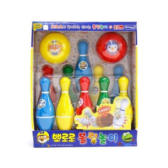 아동 유아 장난감 삼진 뉴뽀로로 볼링 세트 버스 인형 자동차 뽀로로피규어