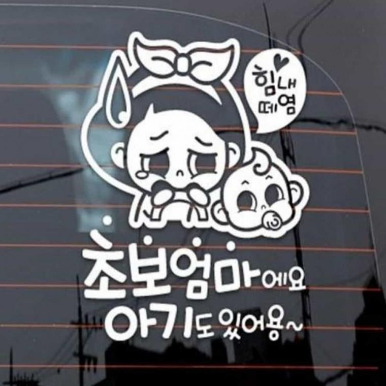 자동차스티커 아기차량스티커 초보스티커 카스티커