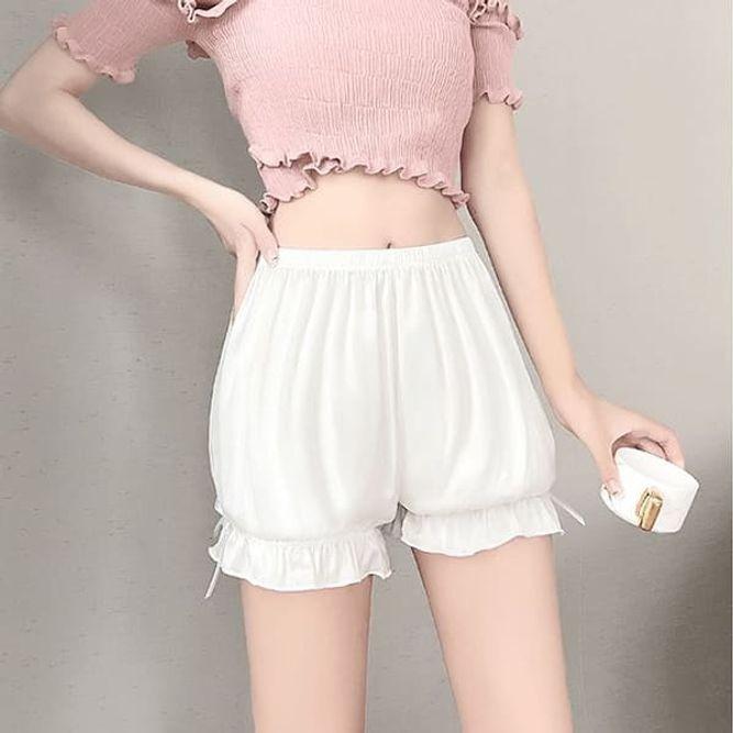 러블리 여성 속바지 아이스 실크 치마 이너 반바지