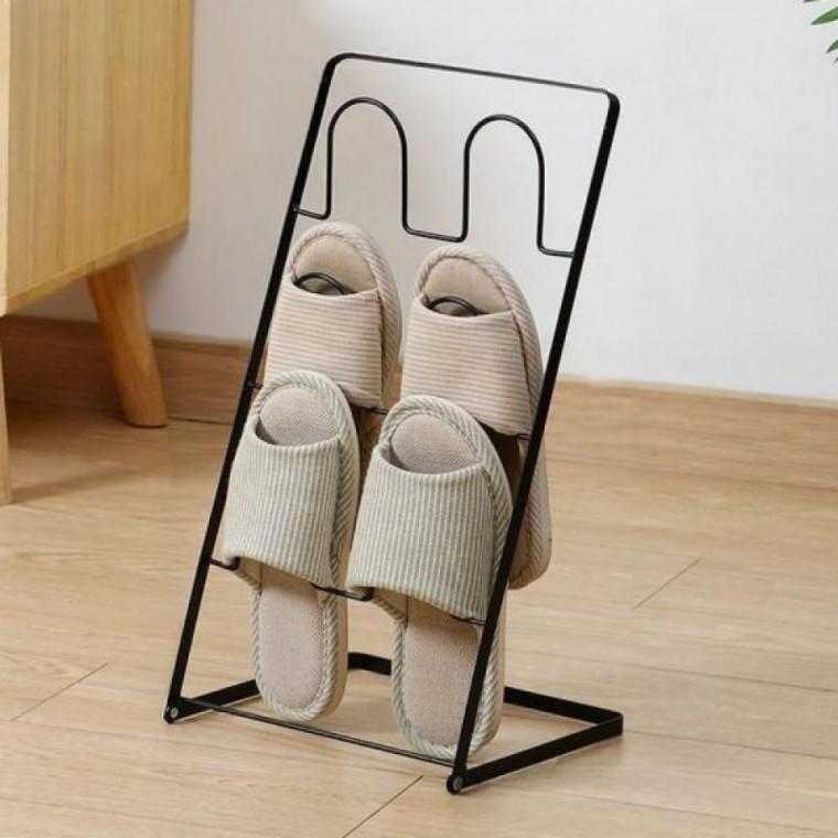 실내화거치대 거실화 정리대 실내 철제
