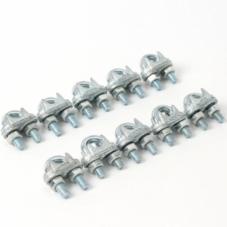 와이어 클립 10p세트 6mm U볼트클립 와이어고정쇠