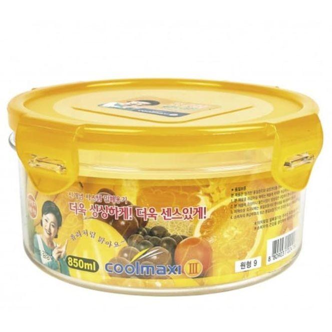 쿨맥시3 밀폐용기 냉장고 반찬통 찬통 원형 850ml