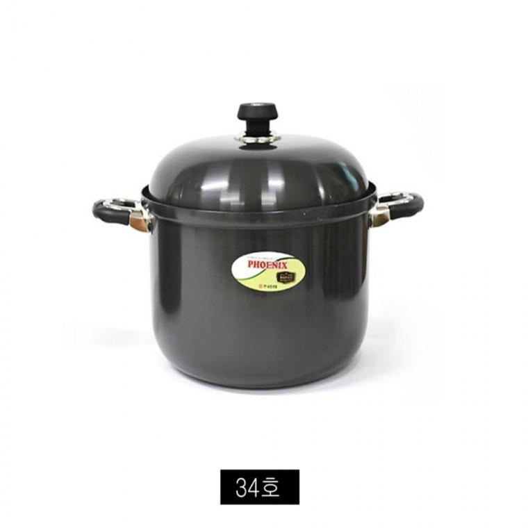 경질 1단 곰솥 냄비 34호 34.5cm 사골냄비 삼계탕냄비 곰탕냄비