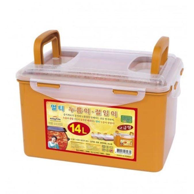 황토 밀폐용기 김치통 멀티 냉장고 용기 반찬통 14L