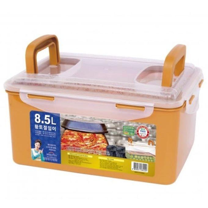 황토 밀폐용기 김치통 절임 냉장고 용기 반찬통 8.5L
