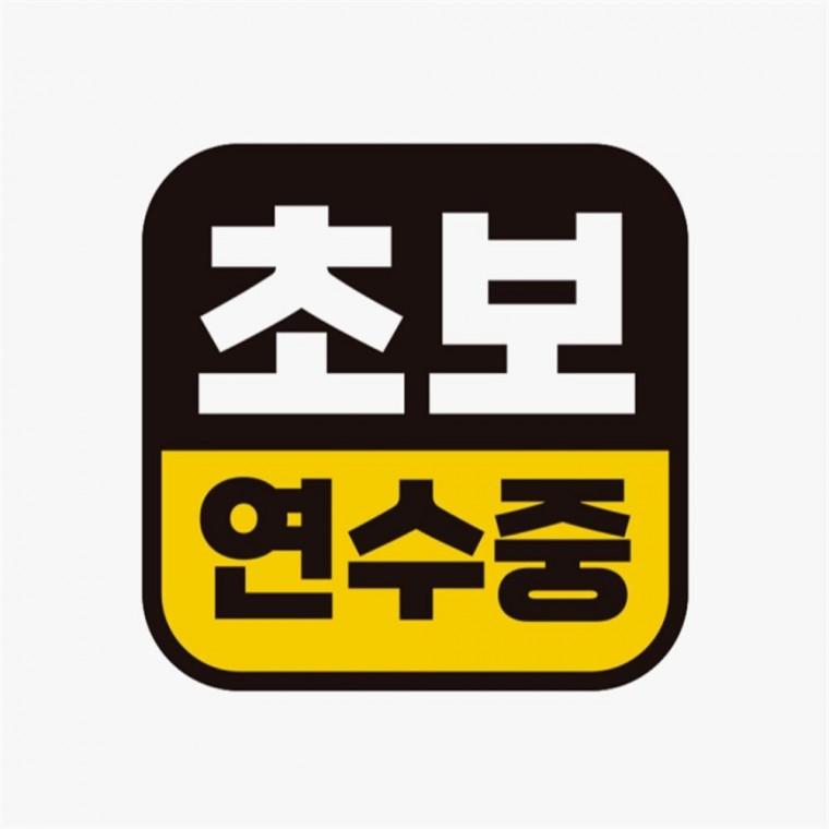 초보 연수중2 고휘도반사 자석 자동차스티커 부모님운전스티커 차량스티커 안전운전스티커
