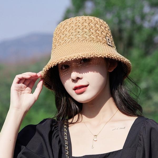 할머니모자 휴양지 버킷햇 여성 어머니 보닛햇 니트