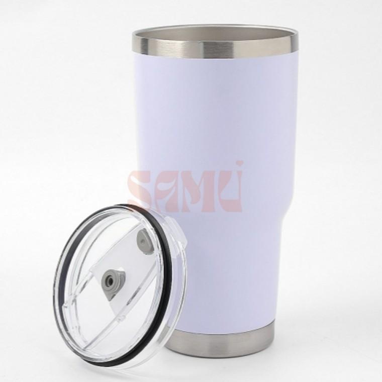 밀폐 뚜껑 텀블러 850ml 화이트 밀폐머그텀블러 깔끔한텀블러
