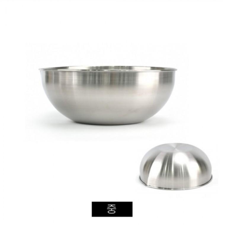 스텐 계랑 믹싱볼 중 3000ml 쌀함박 양념볼 양푼