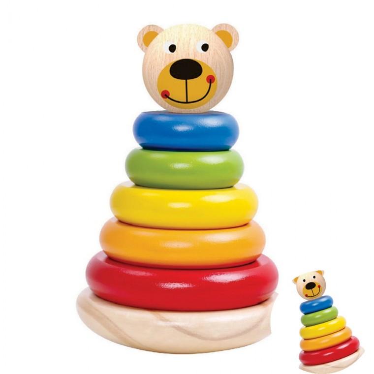 곰쌓기놀이 7pcs 링쌓기게임 단체스포츠게임교구 고리던지기게임
