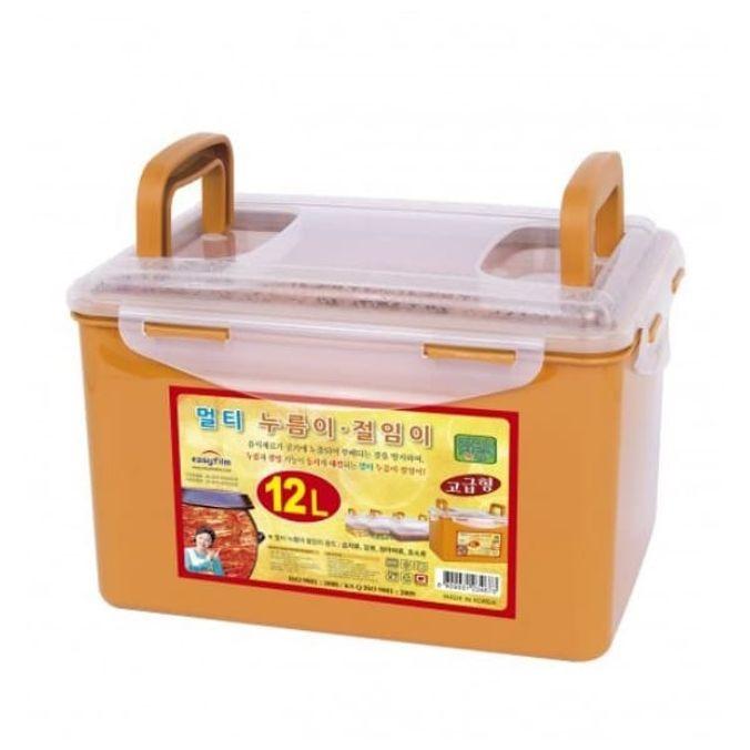 황토 밀폐용기 김치통 멀티 냉장고 용기 반찬통 12L
