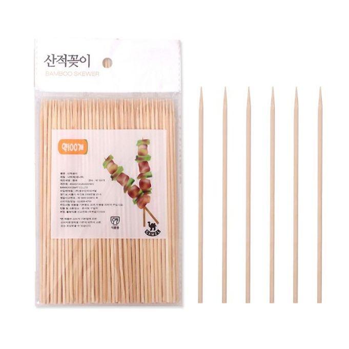 영수 산적꼬지 대나무꼬지 산적꽃이 꼬치 15cm 100p