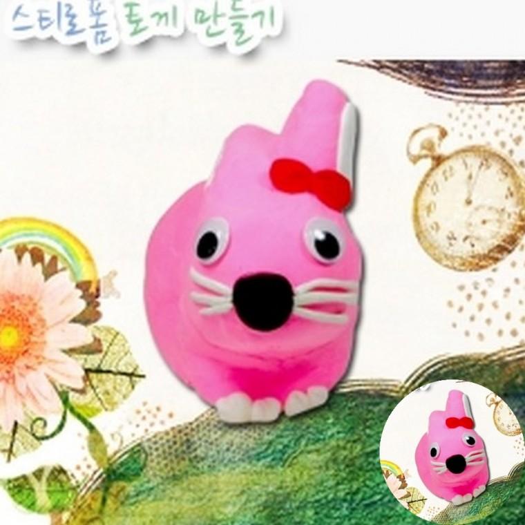 클레이 폼토끼 만들기 5개묶음 만들기키트 클레이공예 클레이점토