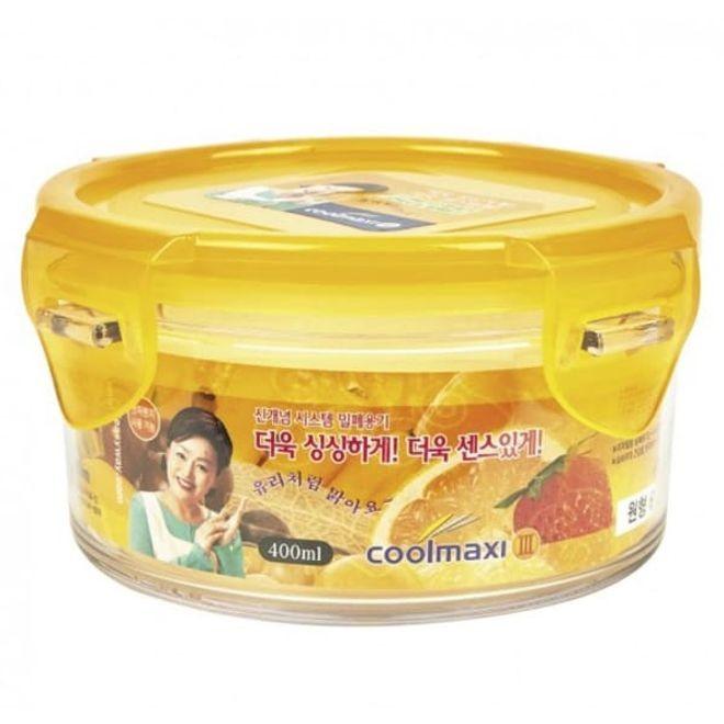 쿨맥시3 밀폐용기 냉장고 반찬통 찬통 원형 400ml
