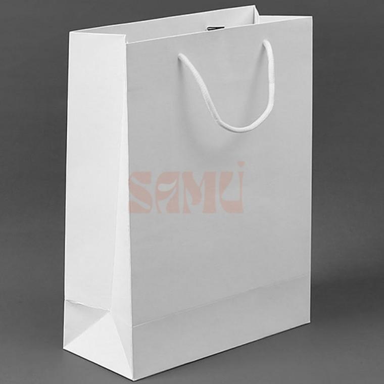 종이 쇼핑백 19x26cm 화이트 선물포장 선물종이가방